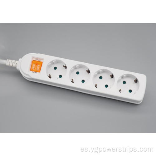 4 Outlet Eu/Alemania Standard Power Strip